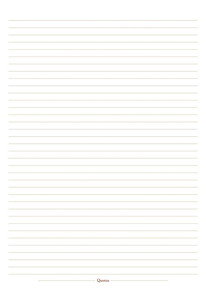 Quotus - Pagina taccuino a righe